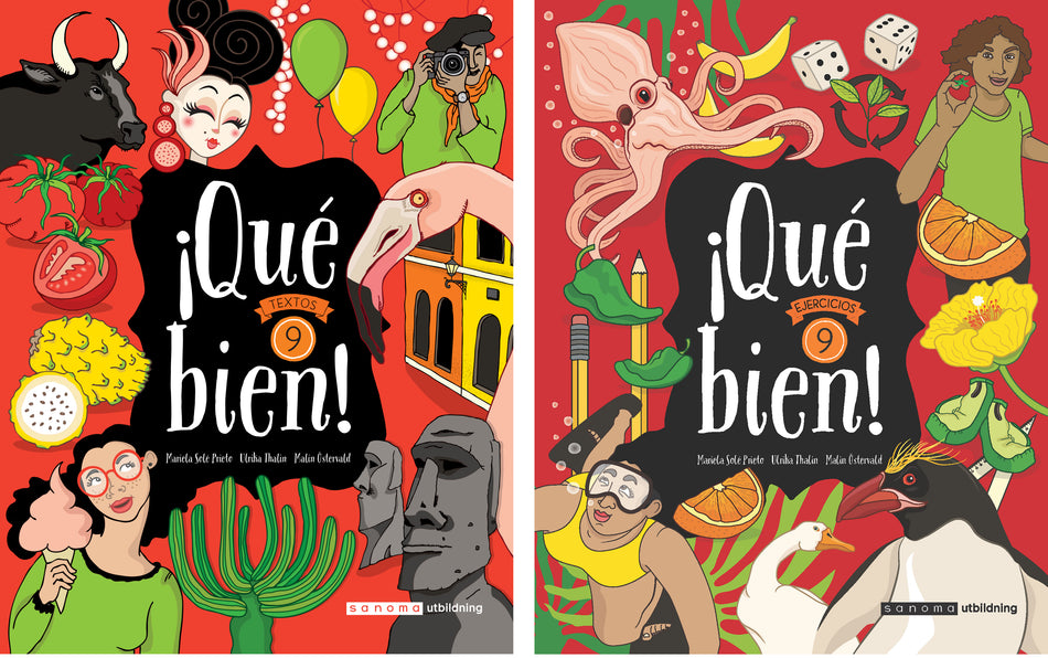 Valokuva kirjasta Ulrika Thalin / Malin Östervald / Mariela Solé Prieto Qué bien 9 Elevpaket (Textbok + Övningsbok), kuuluu tuoteryhmään Ruots lapset nuoret ja sarjakuvat.