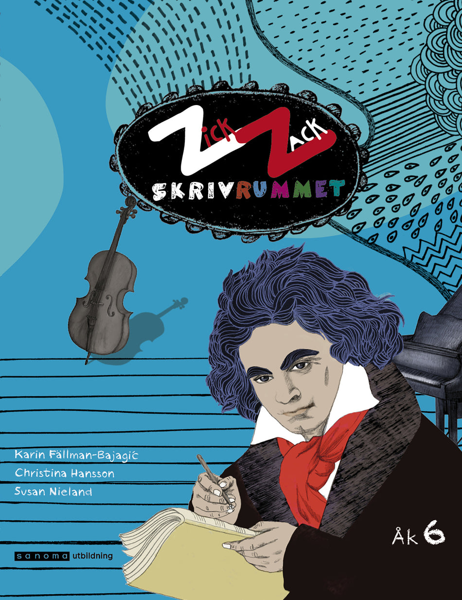 Valokuva kirjasta Karin Fällman-Bajagic / Christina Hansson / Susan Nieland ZickZack 6 Skrivrummet Övningsbok, version 2, kuuluu tuoteryhmään Ruots lapset nuoret ja sarjakuvat.