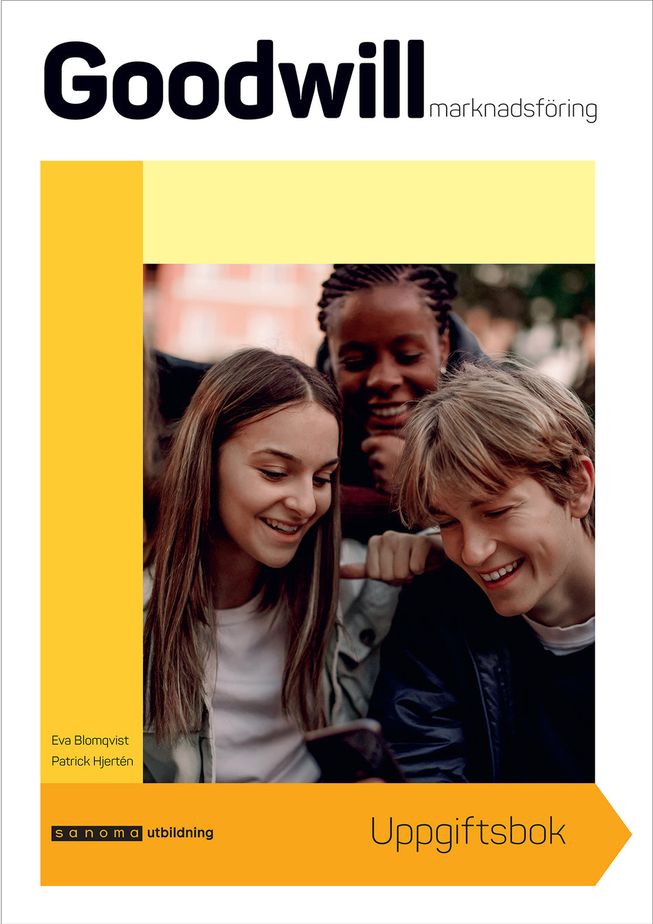 Valokuva kirjasta Eva Blomqvist / Patrick Hjertén Goodwill Marknadsföring Uppgiftsbok, kuuluu tuoteryhmään Ruots lapset nuoret ja sarjakuvat.