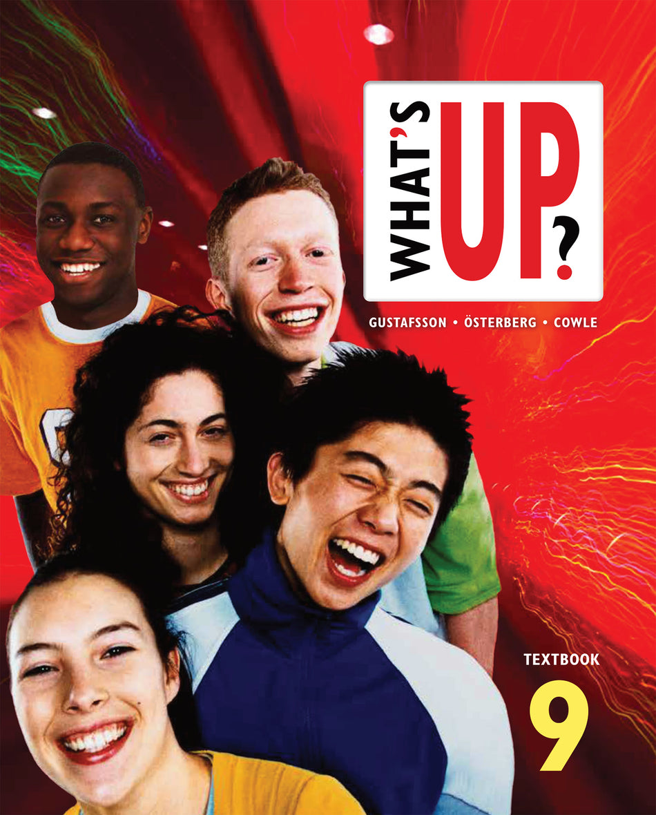 Valokuva kirjasta Jörgen Gustafsson / Eva Österberg / Andy Cowle What's up? åk 9 Textbok inkl. ljudfiler, upplaga 2, kuuluu tuoteryhmään Ruots lapset nuoret ja sarjakuvat.