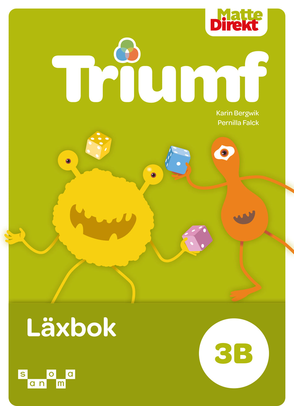 Valokuva kirjasta Karin Bergwik / Pernilla Falck Matte Direkt Triumf 3B Läxbok, kuuluu tuoteryhmään Ruots lapset nuoret ja sarjakuvat.
