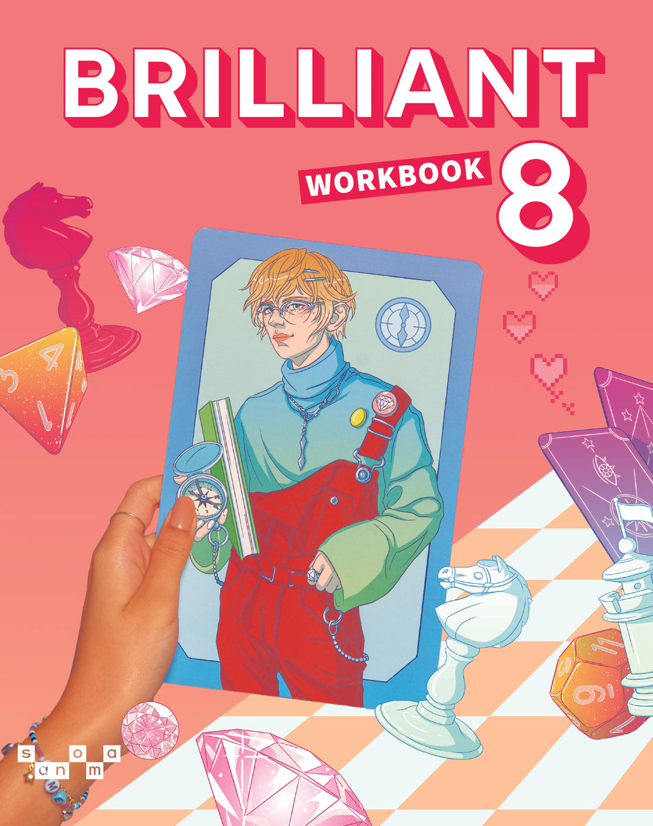 Valokuva kirjasta Louisa Daffue-Karsten / Pauliina Kanervo / Joonas Kauppinen / Saila Ketonen / Mikko Laitinen Brilliant English 8 Workbook, kuuluu tuoteryhmään Ruots lapset nuoret ja sarjakuvat.