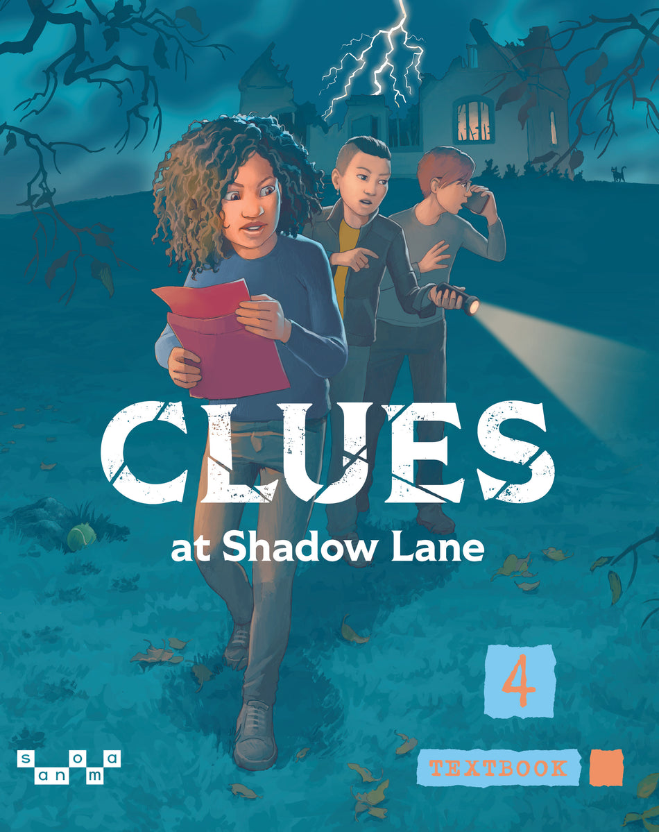 Valokuva kirjasta Catherine Bergman / Karin Westhead / Mona Liljedahl / Lena Winqvist Clues at Shadow Lane 4 Textbook X, kuuluu tuoteryhmään Ruots lapset nuoret ja sarjakuvat.