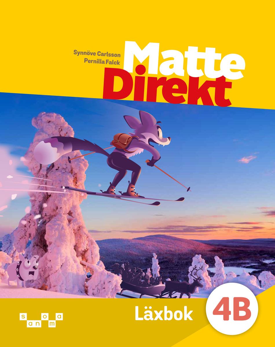 Valokuva kirjasta Synnöve Carlsson / Erica Lundkvist Matte Direkt 4B Läxbok, kuuluu tuoteryhmään Ruots lapset nuoret ja sarjakuvat.