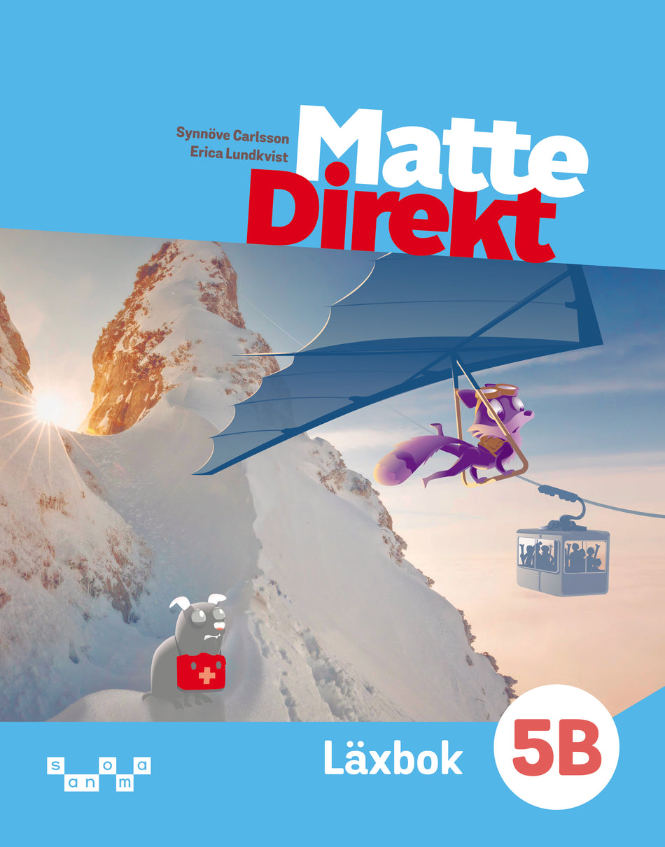 Valokuva kirjasta Synnöve Carlsson / Erica Lundkvist Matte Direkt 5B Läxbok, kuuluu tuoteryhmään Ruots lapset nuoret ja sarjakuvat.
