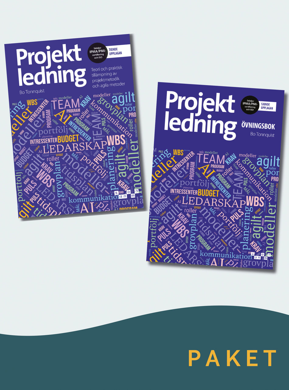Valokuva kirjasta Bo Tonnquist Projektledning (paket), kuuluu tuoteryhmään Ruots muu tieto.