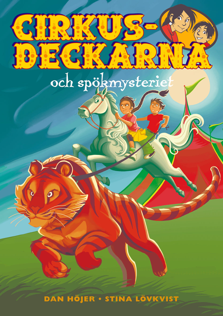 Valokuva kirjasta Dan Höjer Cirkusdeckarna och spökmysteriet, kuuluu tuoteryhmään Ruots lapset nuoret ja sarjakuvat.