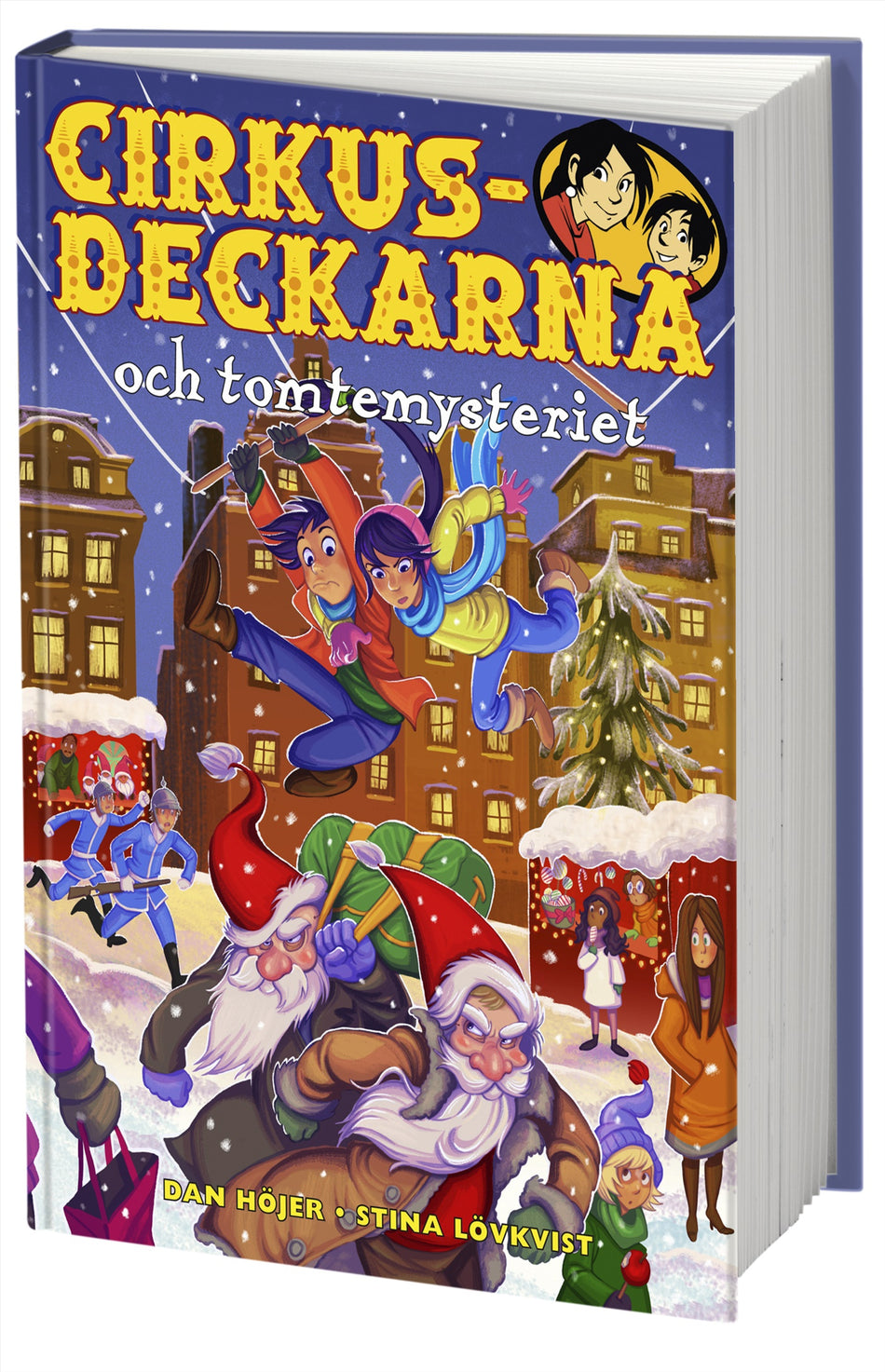 Valokuva kirjasta Dan Höjer Cirkusdeckarna och tomtemysteriet, kuuluu tuoteryhmään Ruots lapset nuoret ja sarjakuvat.