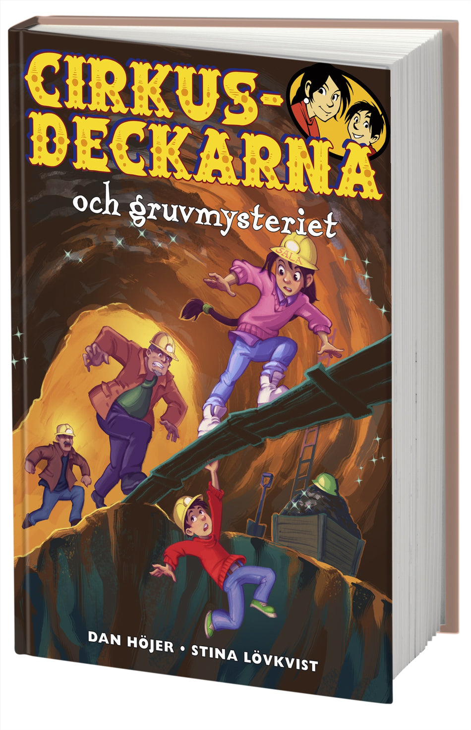 Valokuva kirjasta Dan Höjer Cirkusdeckarna och gruvmysteriet, kuuluu tuoteryhmään Ruots lapset nuoret ja sarjakuvat.