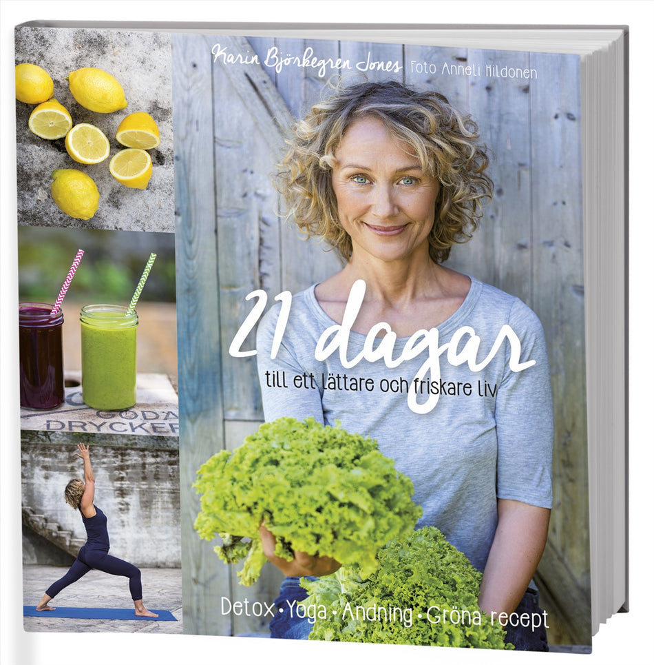 Valokuva kirjasta Karin Björkegren Jones 21 dagar till ett lättare och friskare liv, kuuluu tuoteryhmään Ruots muu tieto.