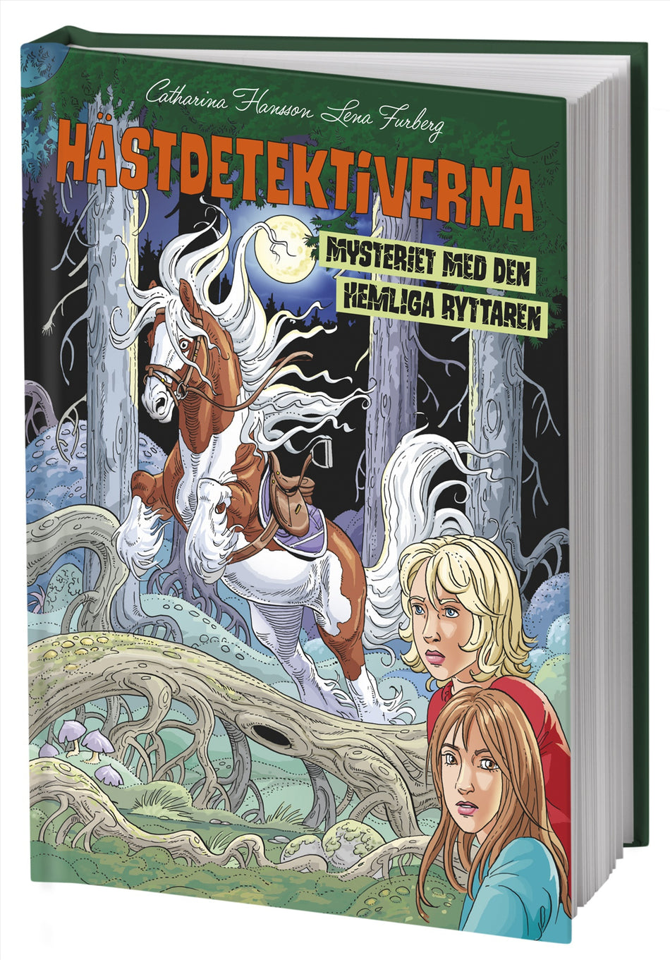 Valokuva kirjasta Catharina Hansson Mysteriet med den hemliga ryttaren, kuuluu tuoteryhmään Ruots lapset nuoret ja sarjakuvat.