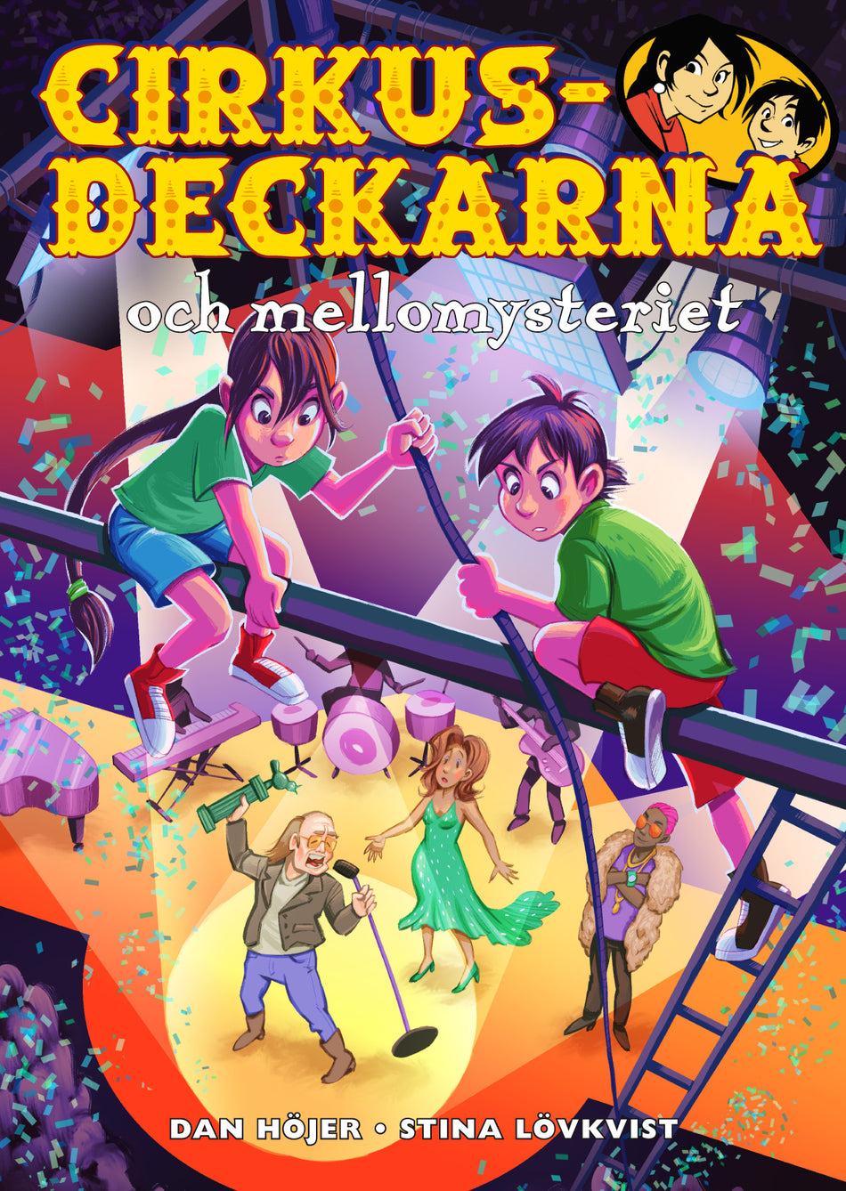 Valokuva kirjasta Dan Höjer Cirkusdeckarna och mellomysteriet, kuuluu tuoteryhmään Ruots lapset nuoret ja sarjakuvat.