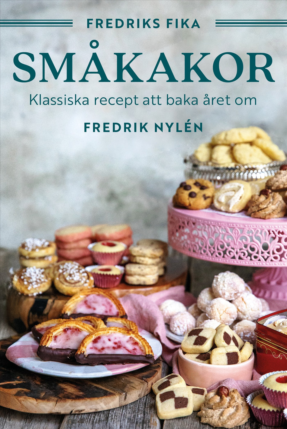 Valokuva kirjasta Fredrik Nylén Fredriks fika : småkakor - från hallongrottor till jitterbuggare och chocolate chip cookies, kuuluu tuoteryhmään Ruots harrasteet taide.