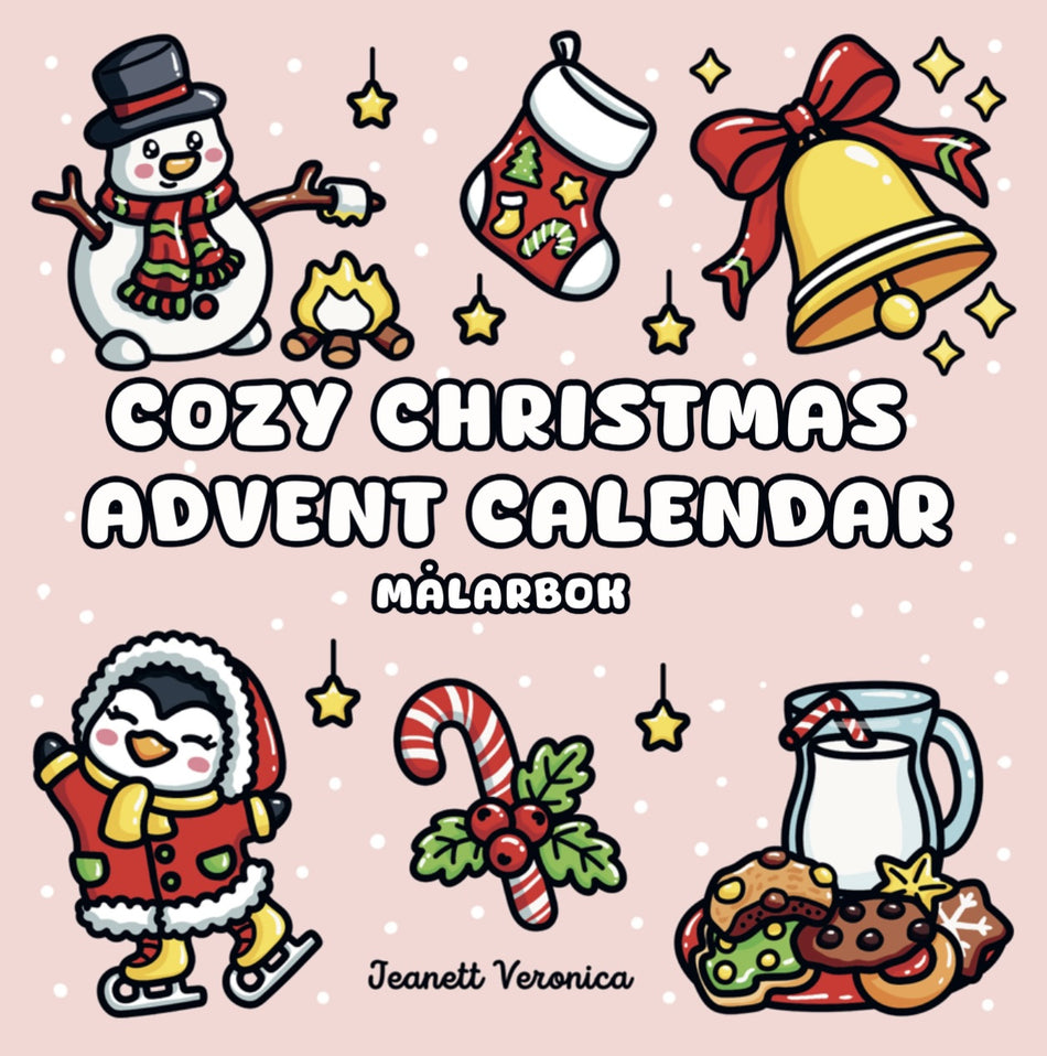 Valokuva kirjasta Jeanett Veronica Cozy Christmas Advent Calendar : Målarbok, kuuluu tuoteryhmään Ruots harrasteet taide.