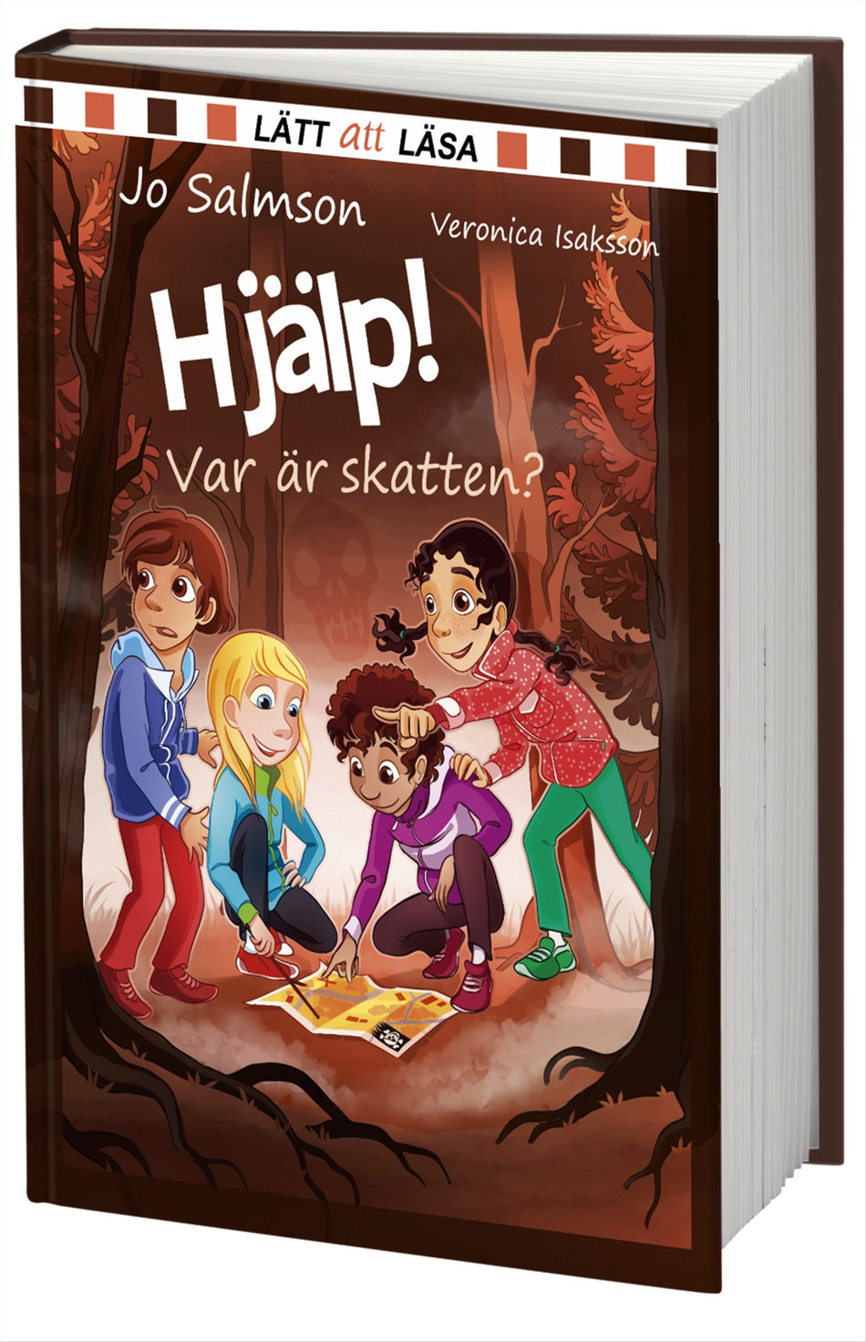 Valokuva kirjasta Jo Salmson Hjälp! Var är skatten?, kuuluu tuoteryhmään Ruots lapset nuoret ja sarjakuvat.