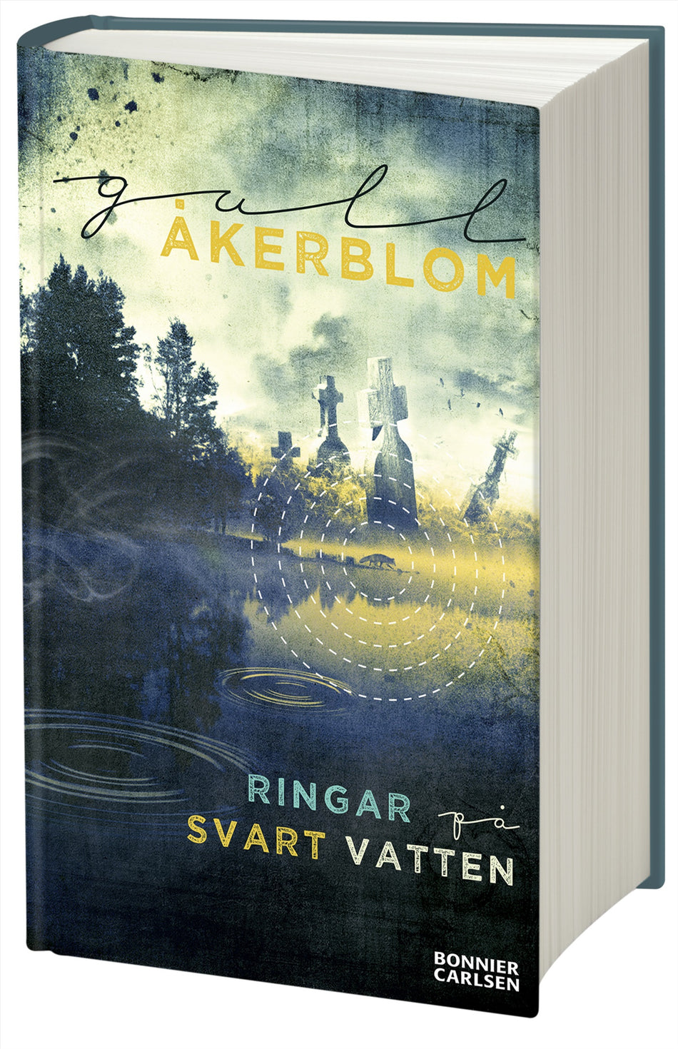 Valokuva kirjasta Gull Åkerblom Ringar på svart vatten, kuuluu tuoteryhmään Ruots kaunokirjat.