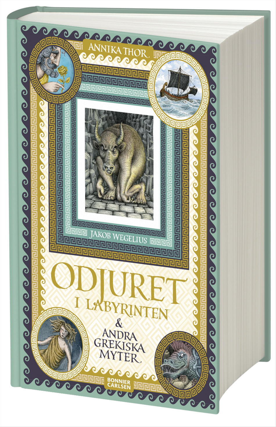 Valokuva kirjasta Annika Thor Odjuret i labyrinten och andra grekiska myter, kuuluu tuoteryhmään Ruots lapset nuoret ja sarjakuvat.