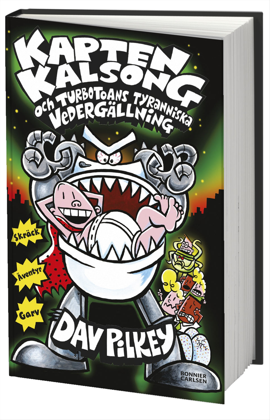 Valokuva kirjasta Dav Pilkey Kapten Kalsong och Turbotoans tyranniska vedergällning, kuuluu tuoteryhmään Ruots lapset nuoret ja sarjakuvat.