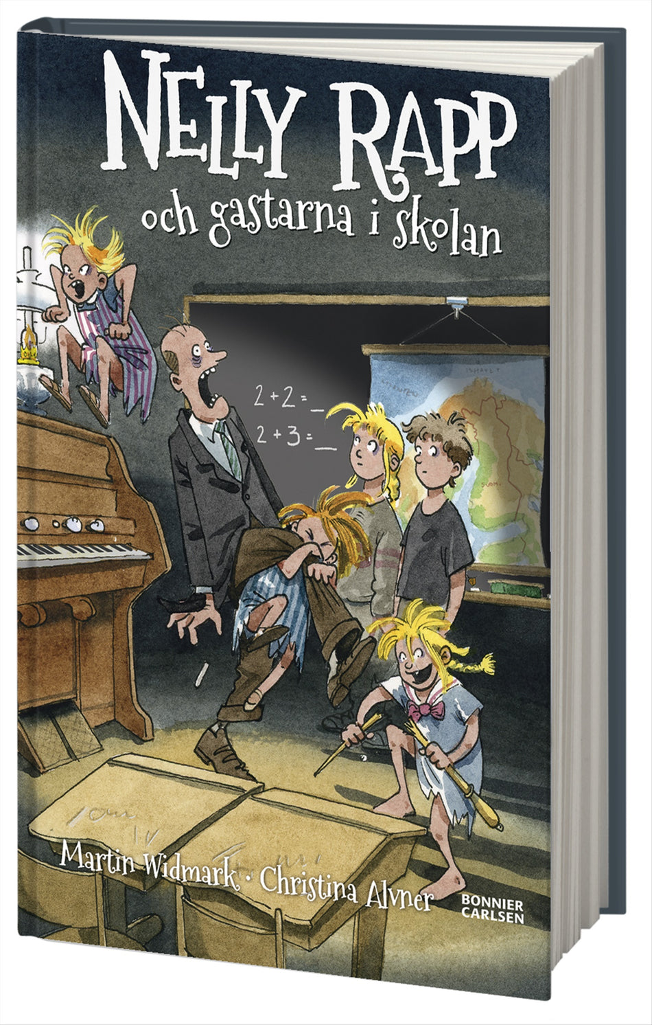 Valokuva kirjasta Martin Widmark Nelly Rapp och gastarna i skolan, kuuluu tuoteryhmään Ruots lapset nuoret ja sarjakuvat.