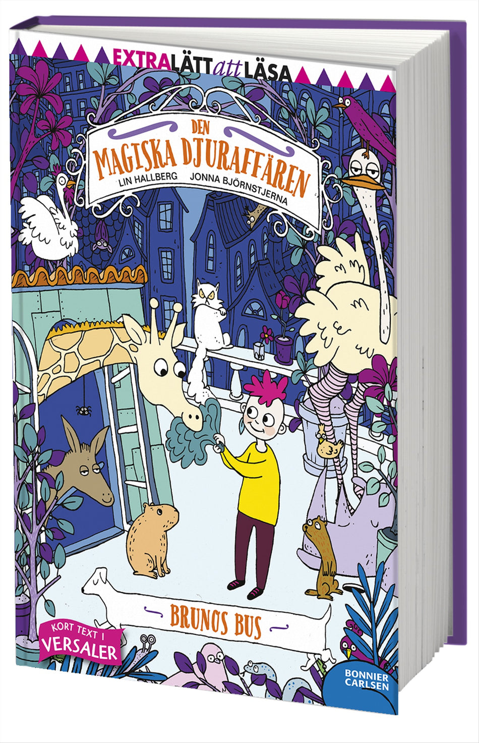 Valokuva kirjasta Lin Hallberg Brunos bus, kuuluu tuoteryhmään Ruots lapset nuoret ja sarjakuvat.