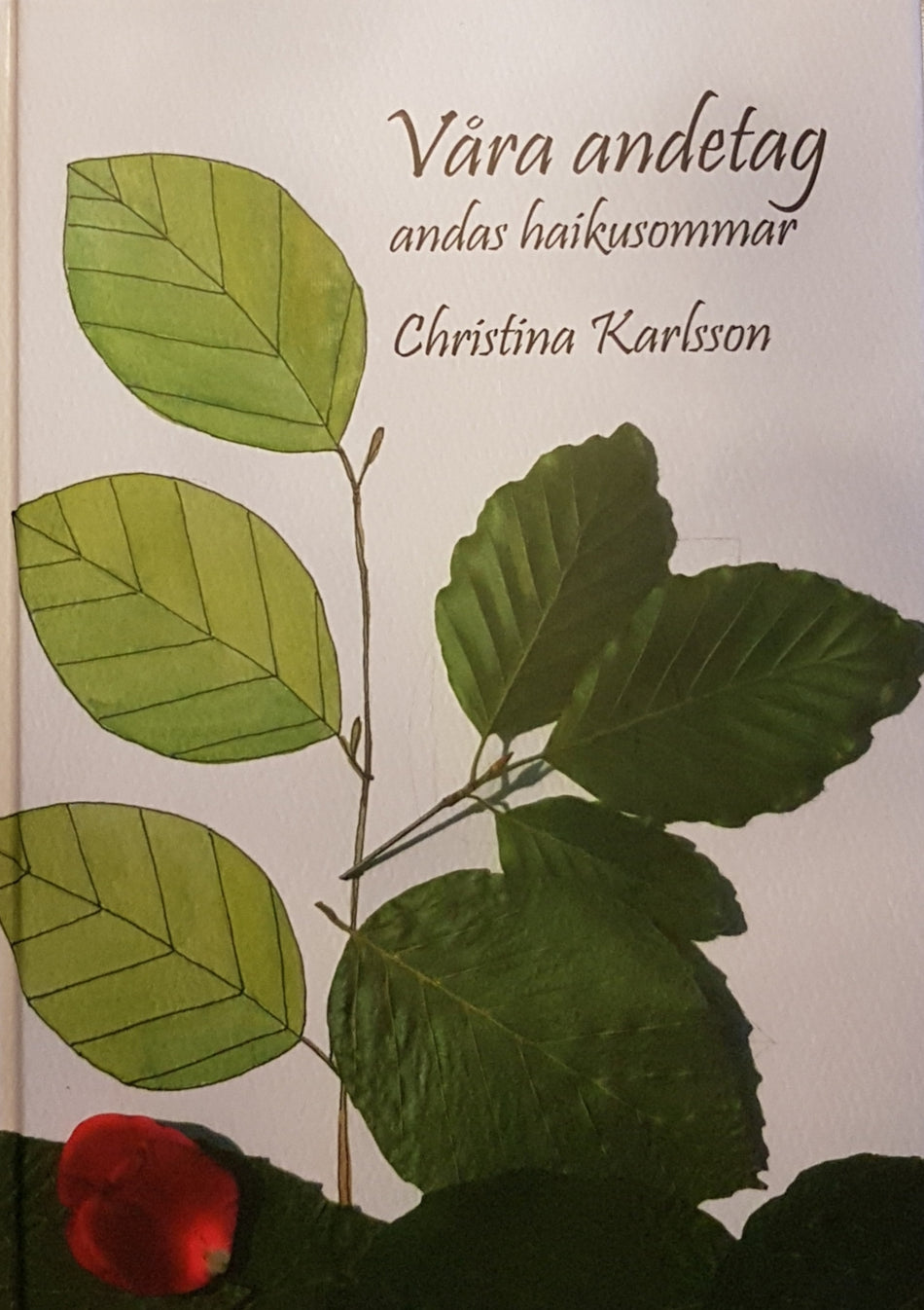 Valokuva kirjasta Christina Karlsson Våra andetag andas haikusommar, kuuluu tuoteryhmään Ruots muu tieto.
