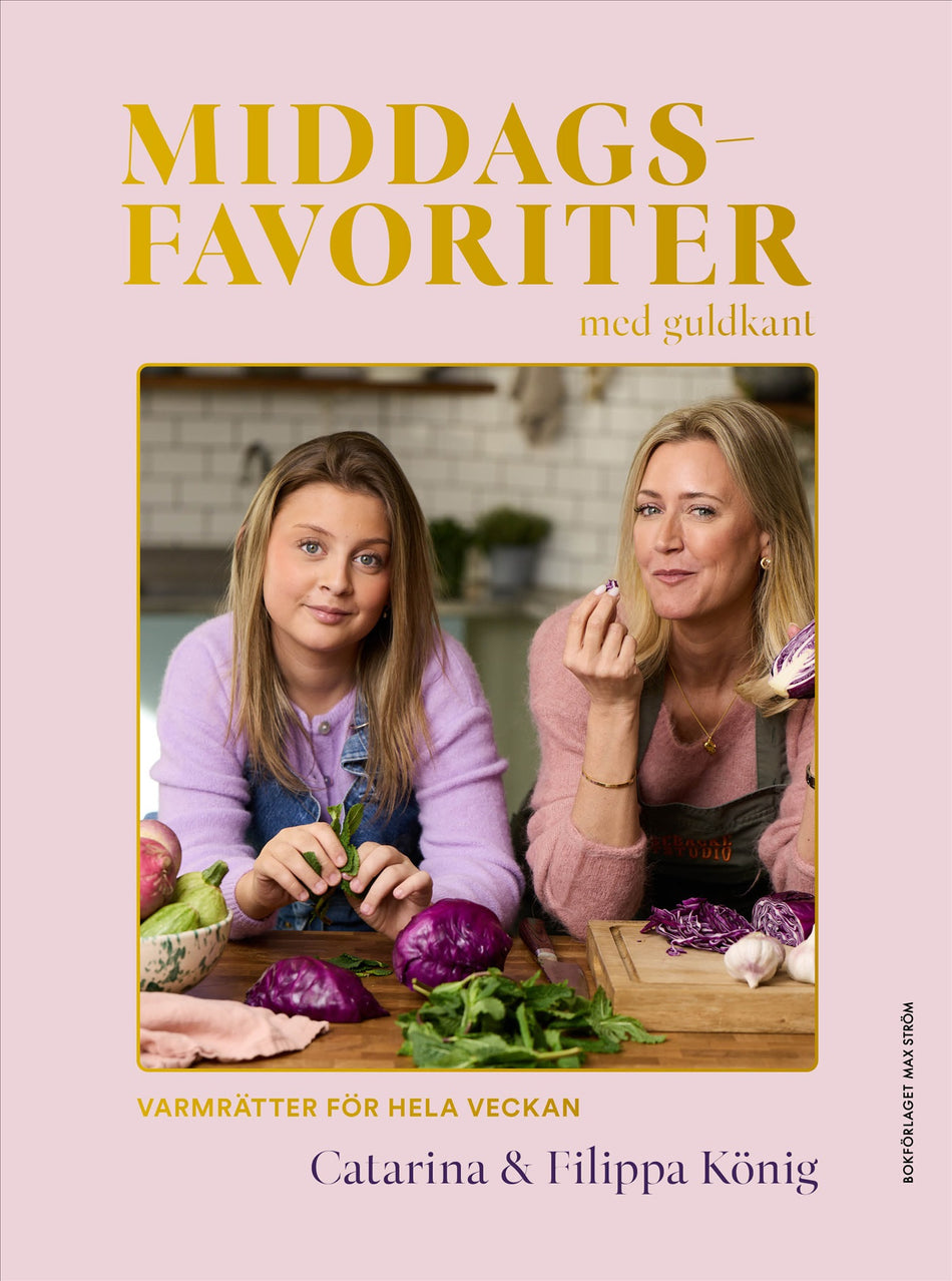 Valokuva kirjasta Catarina König / Filippa König Middagsfavoriter med guldkant : varmrätter för hela veckan, kuuluu tuoteryhmään Ruots harrasteet taide.
