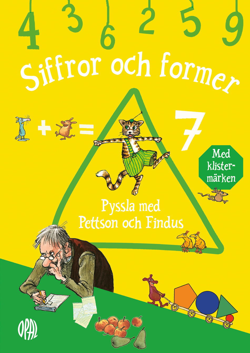 Valokuva kirjasta Sven Nordqvist / Anja Eriksson Pyssla med Pettson och Findus : siffror och former med klistermärken, kuuluu tuoteryhmään Ruots lapset nuoret ja sarjakuvat.