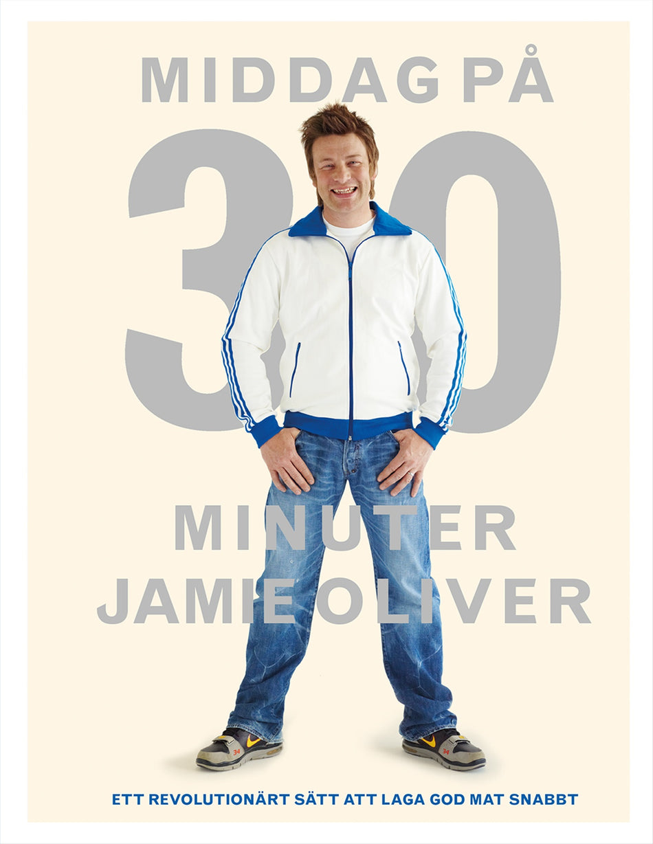 Valokuva kirjasta Jamie Oliver Middag på 30 minuter, kuuluu tuoteryhmään Ruots harrasteet taide.