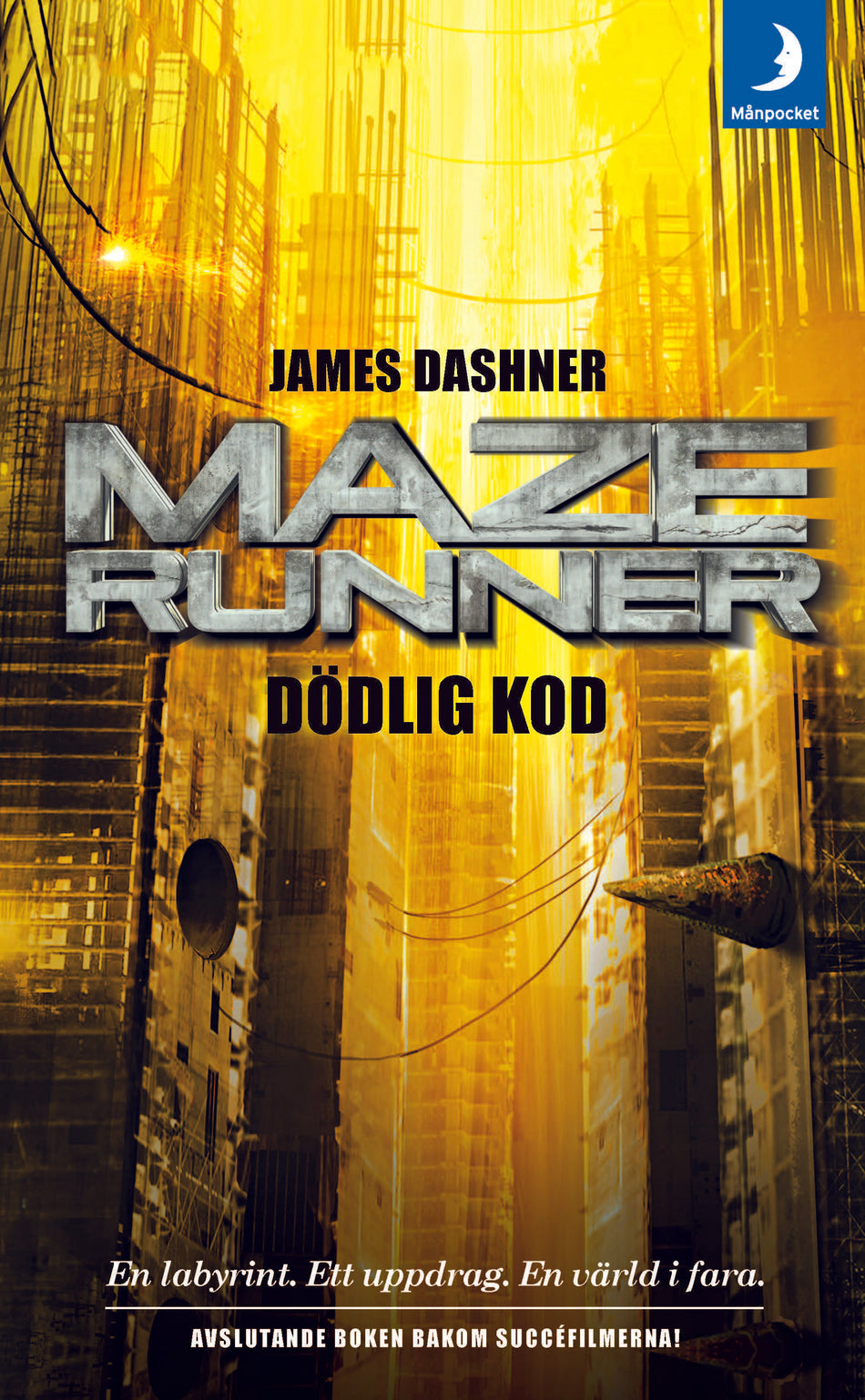 Valokuva kirjasta James Dashner Maze runner. Dödlig kod, kuuluu tuoteryhmään Ruots lapset nuoret ja sarjakuvat.