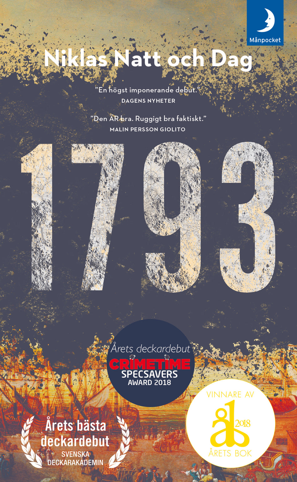 Valokuva kirjasta Niklas Natt och Dag 1793, kuuluu tuoteryhmään Ruots kaunokirjat.