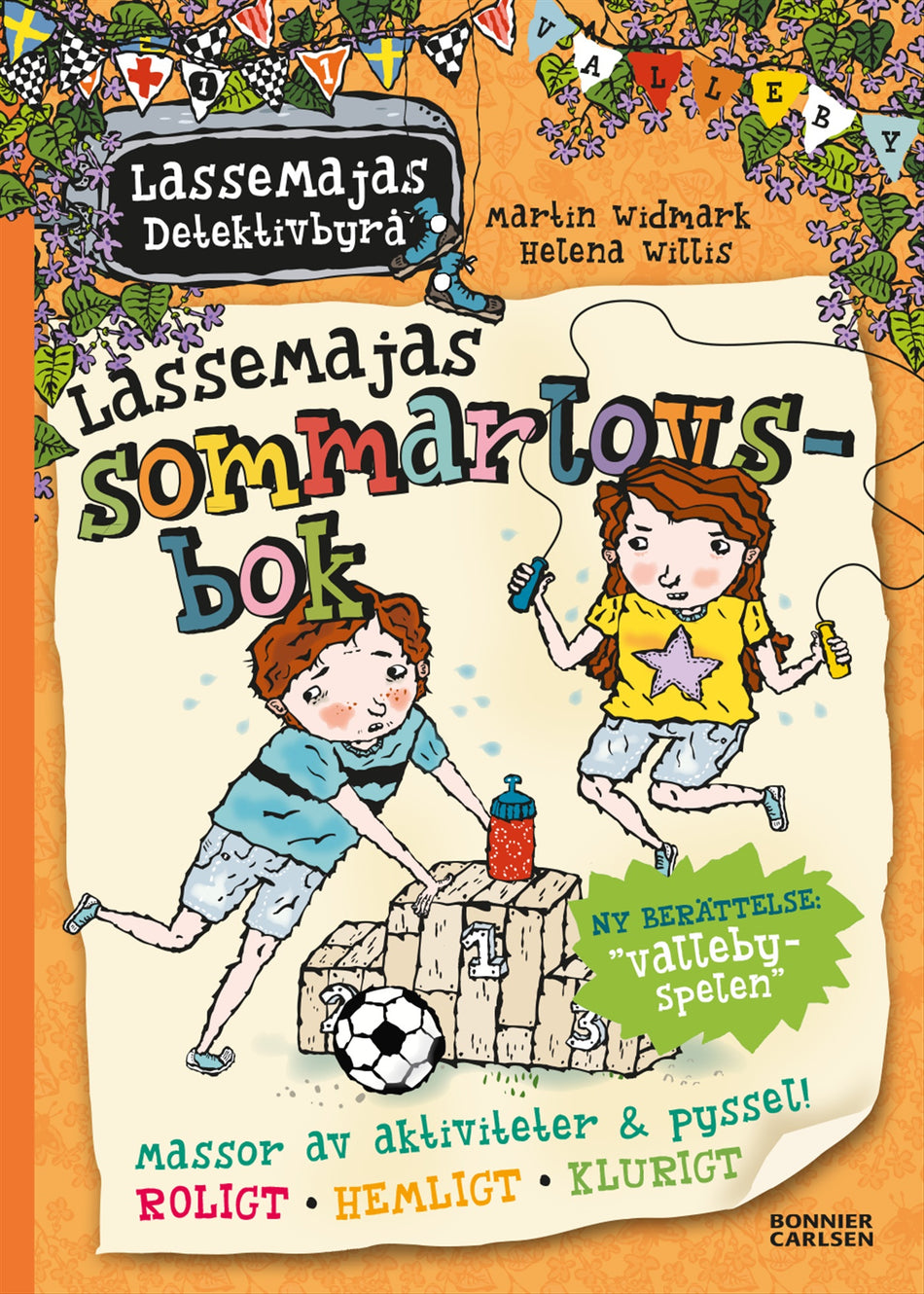 Valokuva kirjasta Martin Widmark LasseMajas sommarlovsbok. Vallebyspelen, kuuluu tuoteryhmään Ruots lapset nuoret ja sarjakuvat.