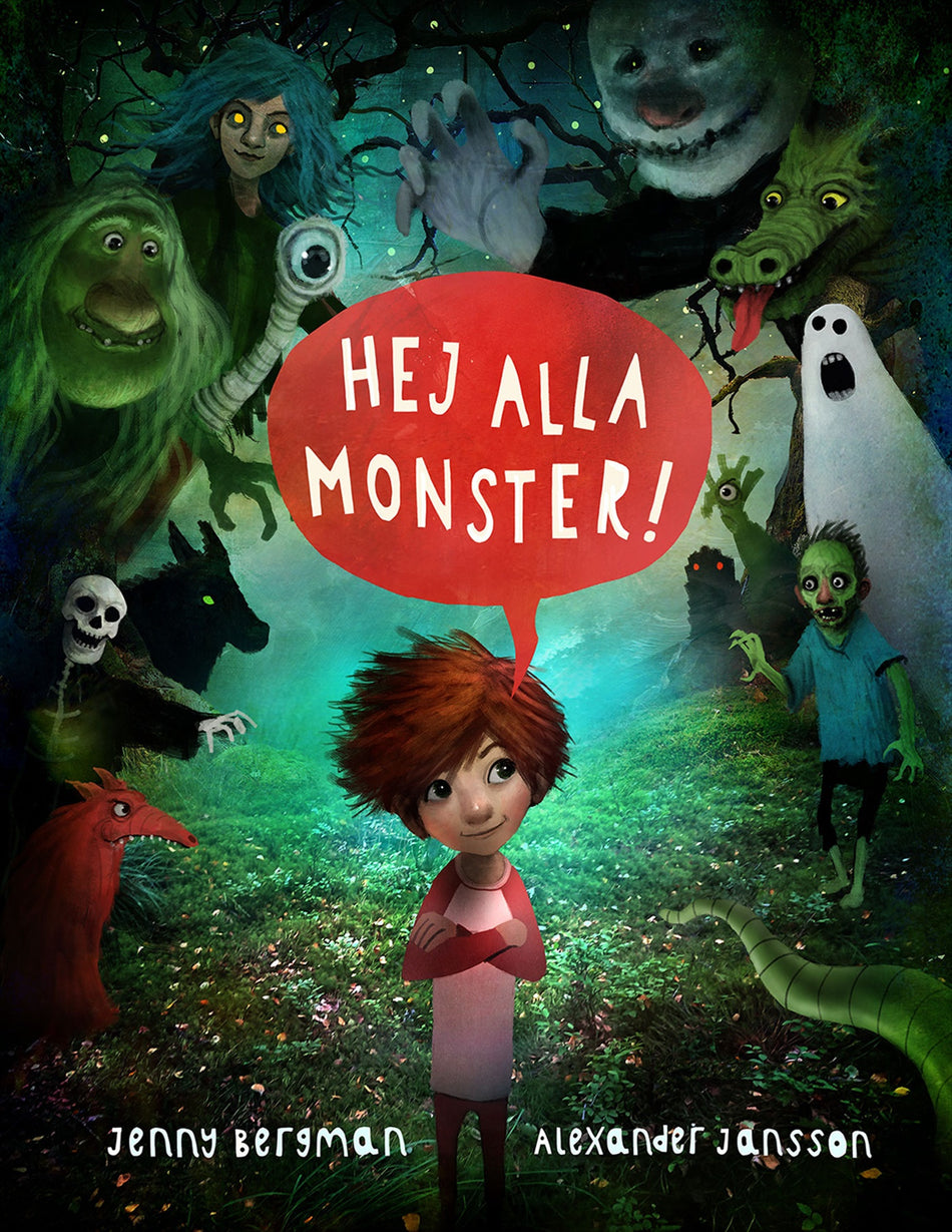 Valokuva kirjasta Jenny Bergman / Alexander Jansson Hej alla monster!, kuuluu tuoteryhmään Ruots lapset nuoret ja sarjakuvat.