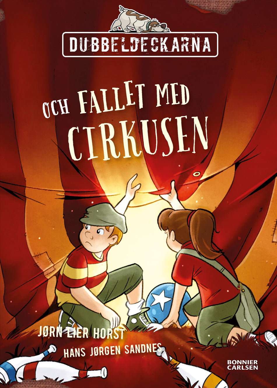Valokuva kirjasta Jørn Lier Horst Dubbeldeckarna och fallet med cirkusen, kuuluu tuoteryhmään Ruots lapset nuoret ja sarjakuvat.