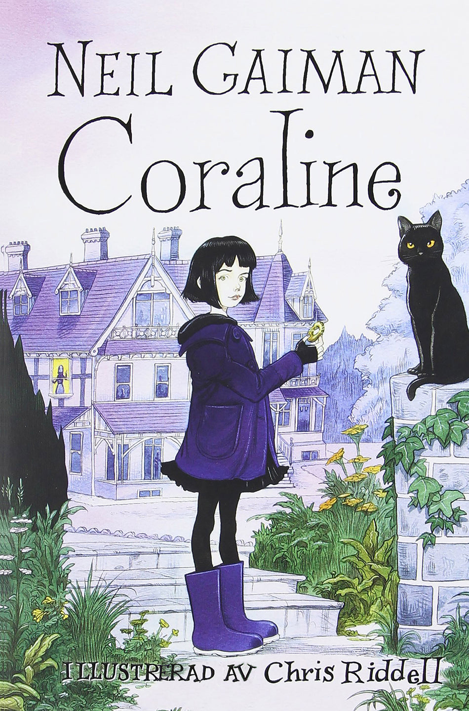 Valokuva kirjasta Neil Gaiman Coraline, kuuluu tuoteryhmään Ruots lapset nuoret ja sarjakuvat.