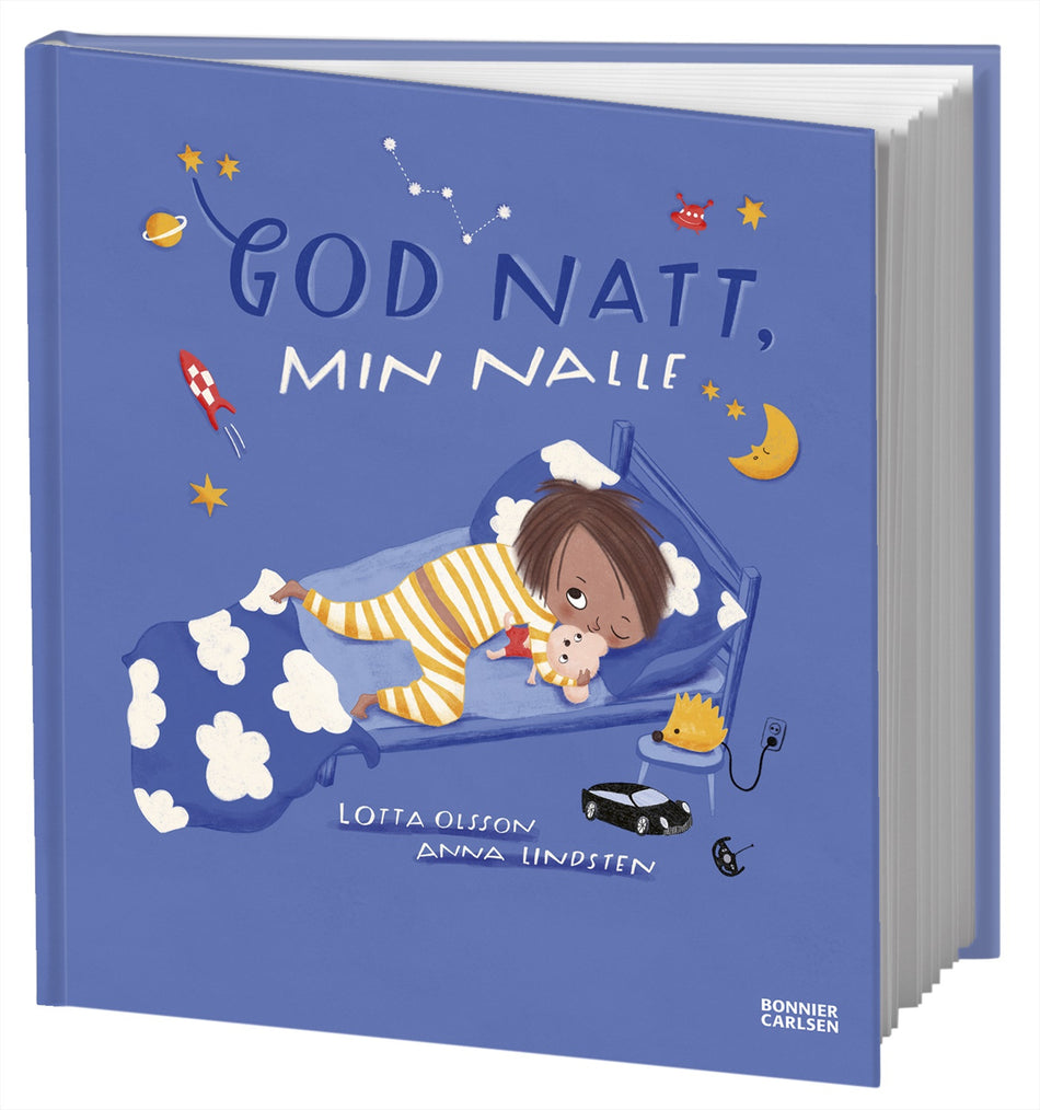 Valokuva kirjasta Lotta Olsson / Anna Lindsten God natt, min nalle, kuuluu tuoteryhmään Ruots lapset nuoret ja sarjakuvat.