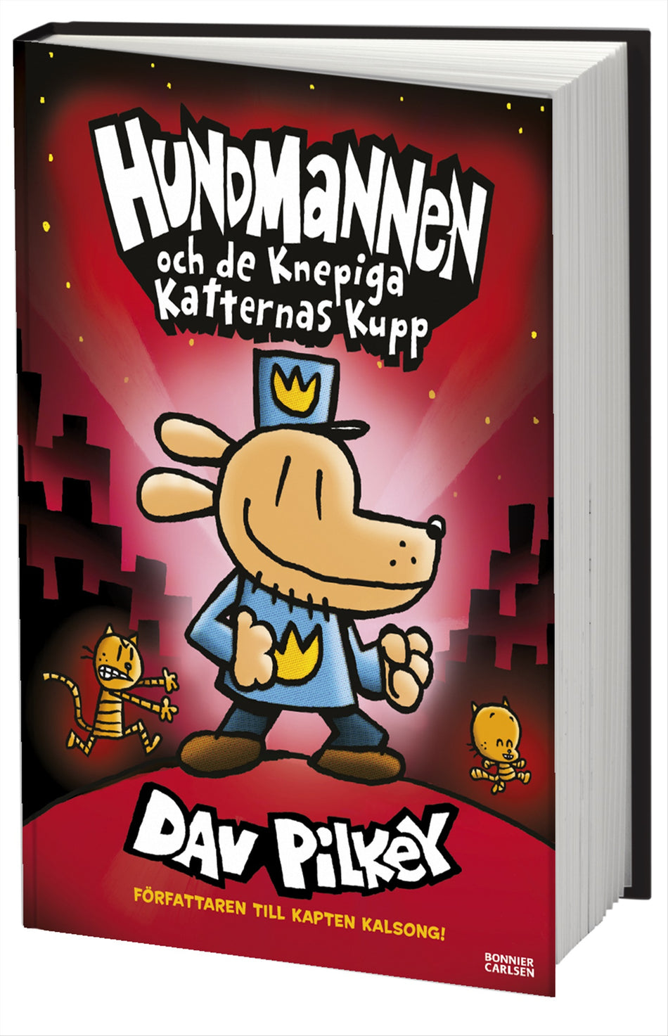 Valokuva kirjasta Dav Pilkey Hundmannen och de knepiga katternas kupp, kuuluu tuoteryhmään Ruots lapset nuoret ja sarjakuvat.