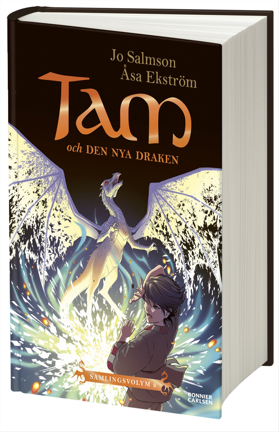Valokuva kirjasta Jo Salmson Tam och den nya draken (Drakriddare, bok 4-6), kuuluu tuoteryhmään Ruots lapset nuoret ja sarjakuvat.