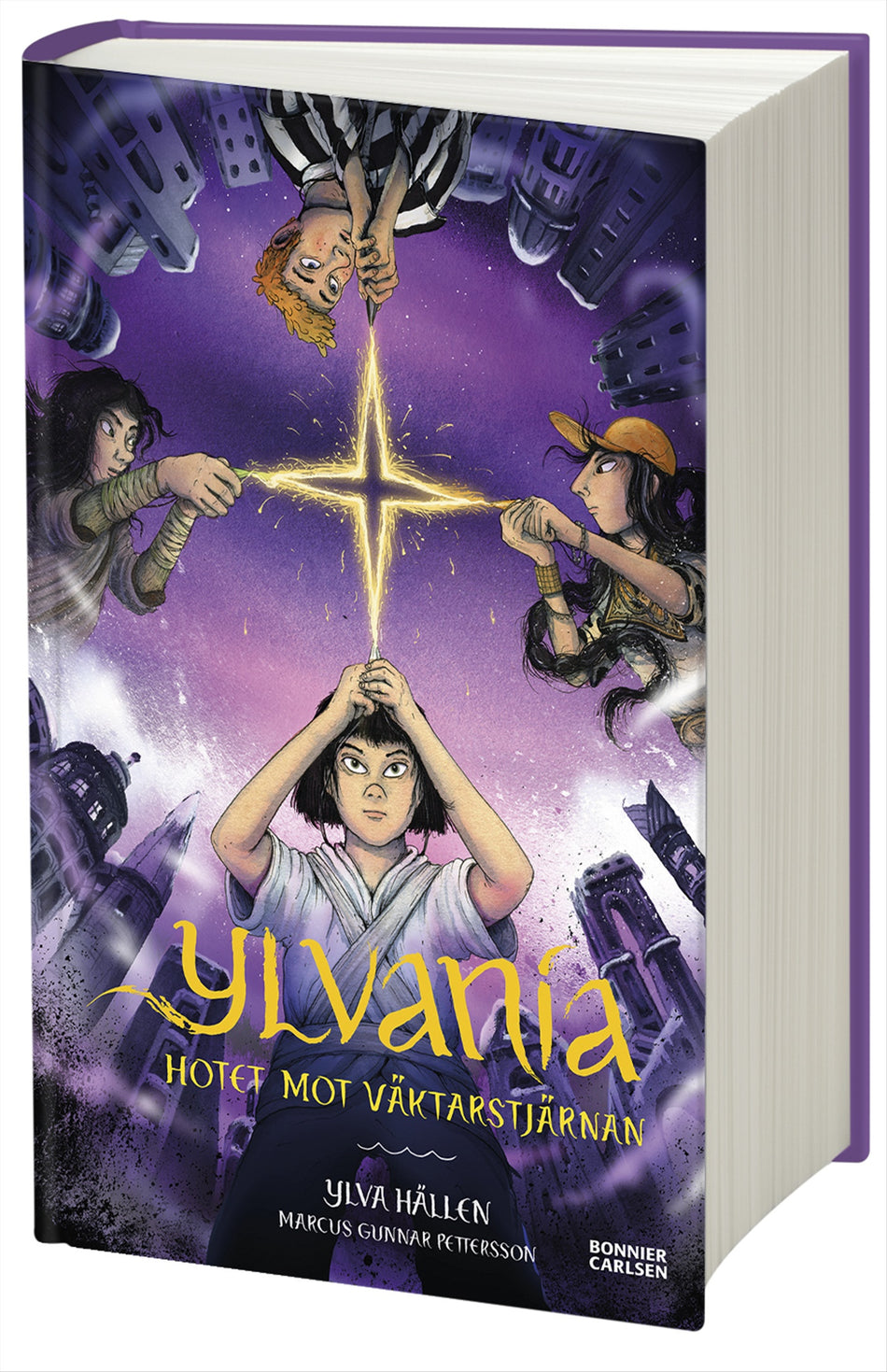 Valokuva kirjasta Ylva Hällen Hotet mot väktarstjärnan, kuuluu tuoteryhmään Ruots lapset nuoret ja sarjakuvat.