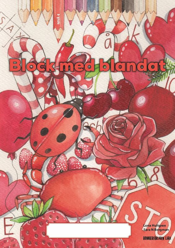 Valokuva kirjasta Lena Hultgren Block med blandat 4 - röd, 5-pack, kuuluu tuoteryhmään Ruots lapset nuoret ja sarjakuvat.