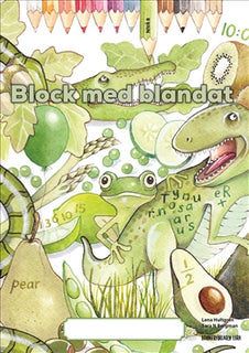 Block med blandat 8 - grön, 5-pack