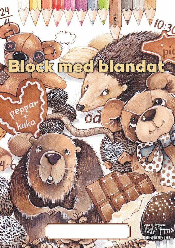 Valokuva kirjasta Lena Hultgren Block med blandat 9 - brun, 5-pack, kuuluu tuoteryhmään Ruots lapset nuoret ja sarjakuvat.