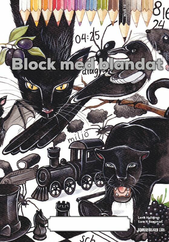 Valokuva kirjasta Lena Hultgren Block med blandat 10 - svart, 5-pack, kuuluu tuoteryhmään Ruots lapset nuoret ja sarjakuvat.