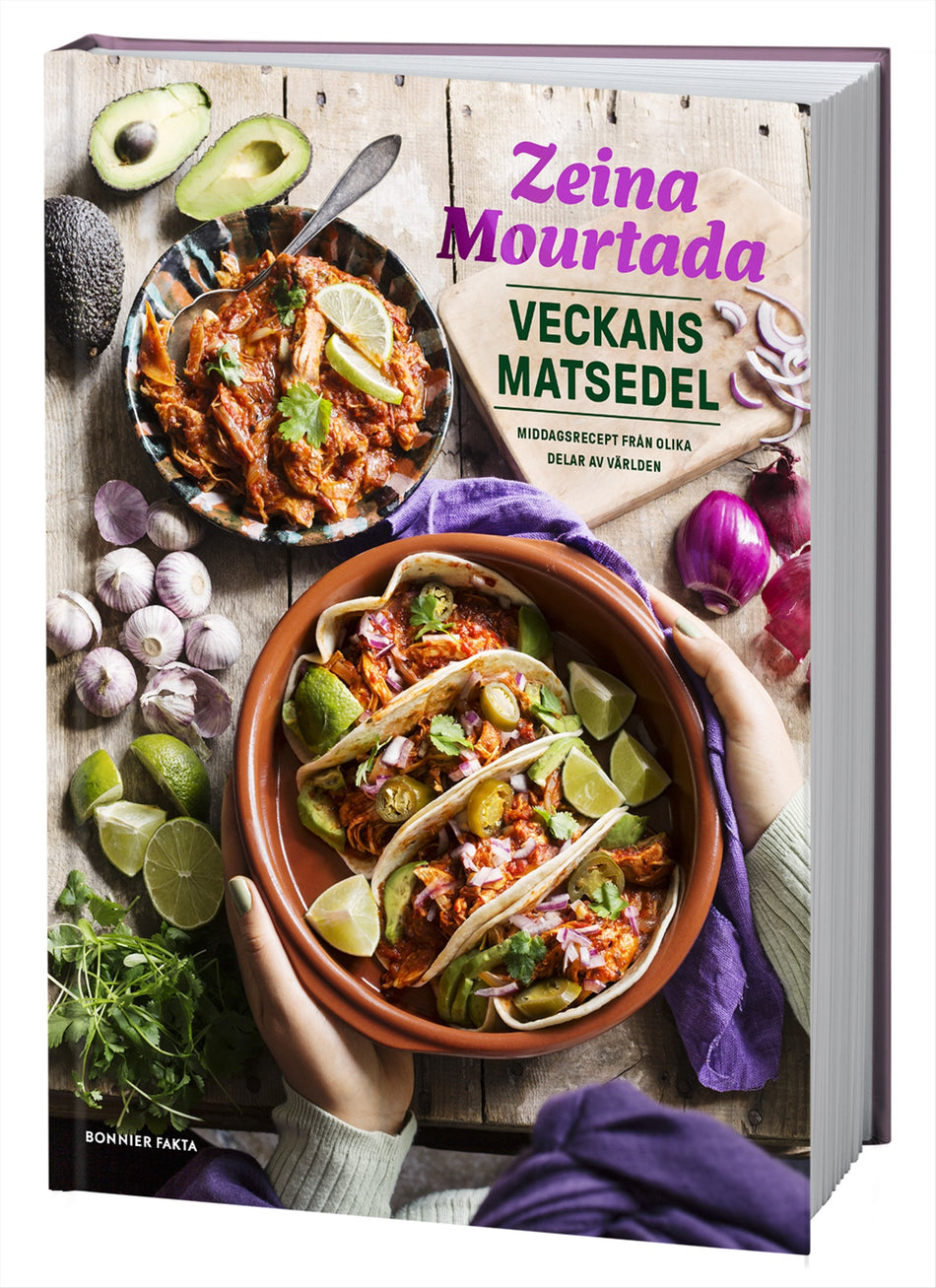Valokuva kirjasta Zeina Mourtada Veckans matsedel : middagsrecept från olika delar av världen, kuuluu tuoteryhmään Ruots harrasteet taide.