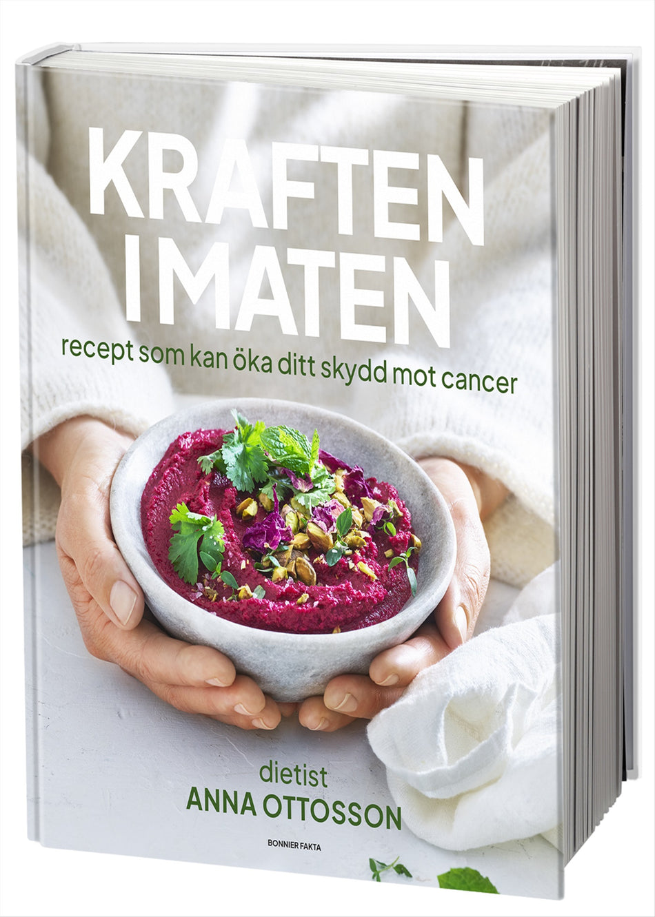 Valokuva kirjasta Anna Ottosson Kraften i maten : recept som kan öka ditt skydd mot cancer, kuuluu tuoteryhmään Ruots harrasteet taide.