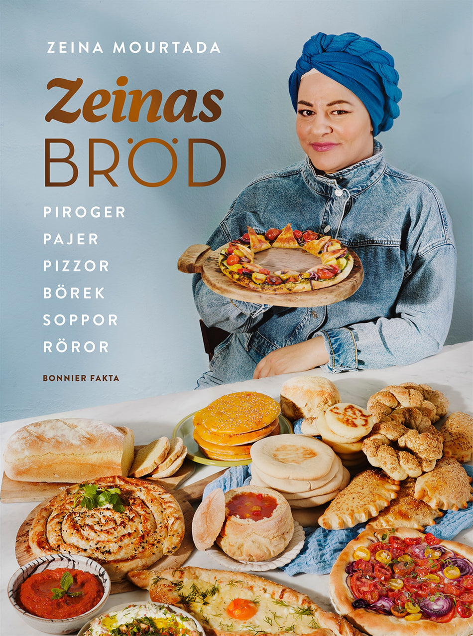 Valokuva kirjasta Zeina Mourtada Zeinas bröd : piroger, pajer, pizzor, börek, röror, soppor, kuuluu tuoteryhmään Ruots harrasteet taide.