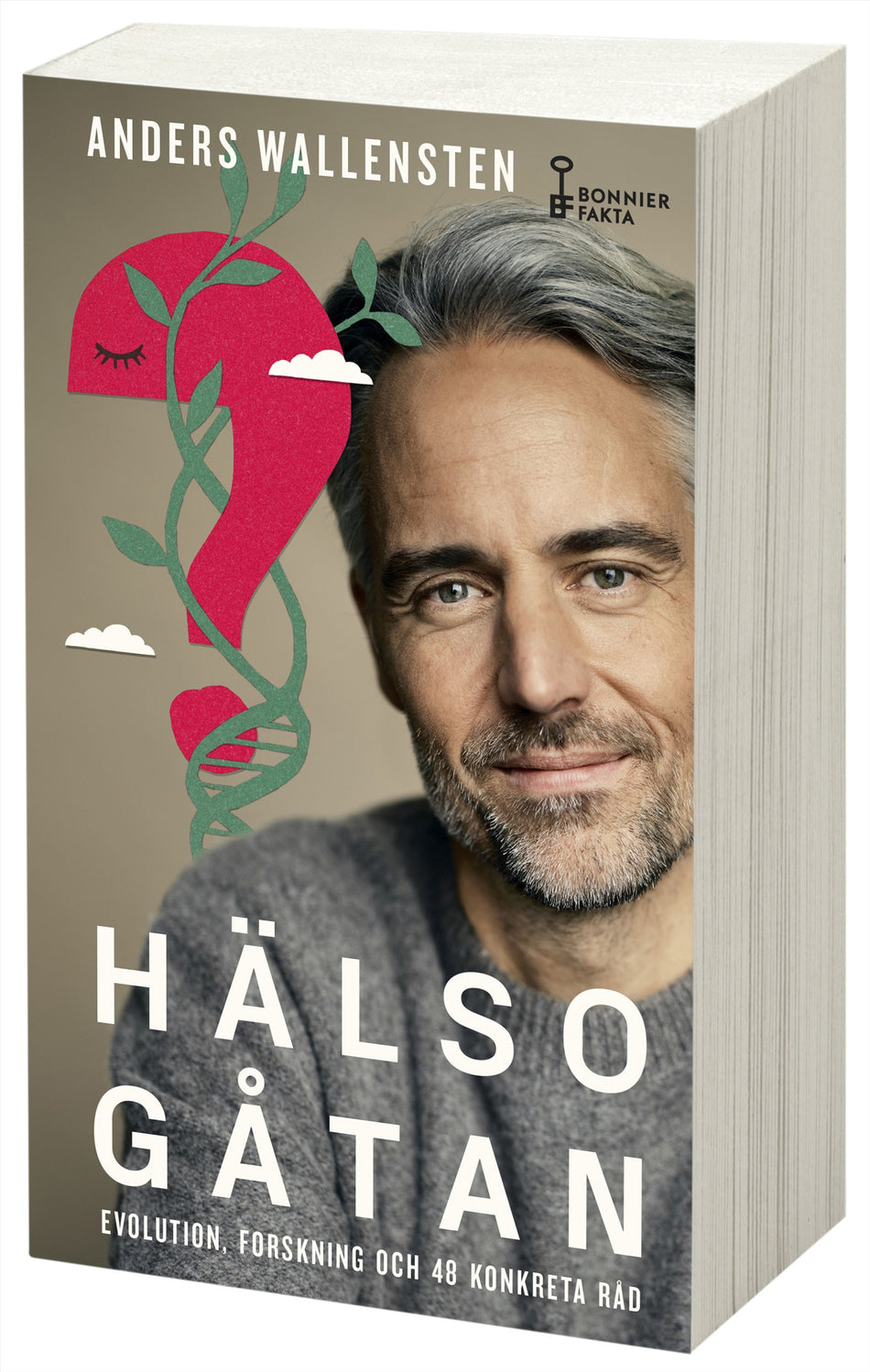 Valokuva kirjasta Anders Wallensten Hälsogåtan : evolution, forskning och 48 konkreta råd, kuuluu tuoteryhmään Ruots muu tieto.