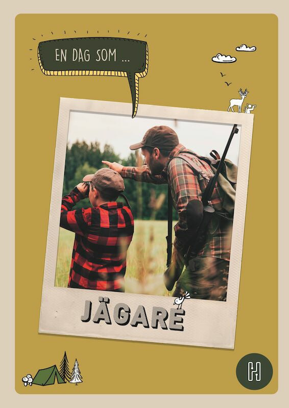 Valokuva kirjasta Oskar Degard En dag som jägare, kuuluu tuoteryhmään Ruots lapset nuoret ja sarjakuvat.