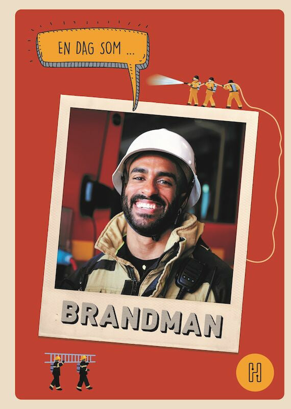 Valokuva kirjasta Oskar Degard En dag som brandman, kuuluu tuoteryhmään Ruots harrasteet taide.