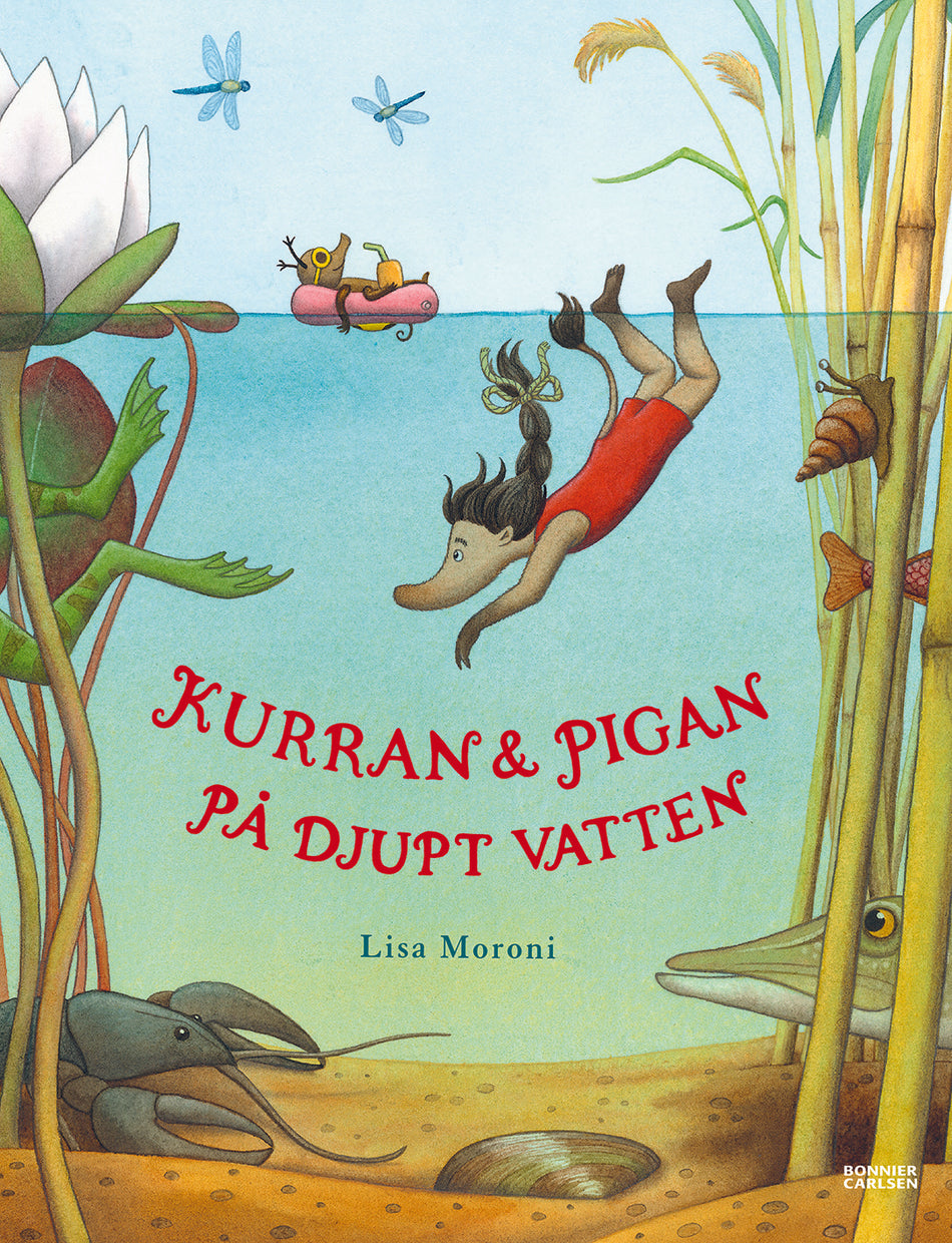 Valokuva kirjasta Lisa Moroni Kurran och Pigan på djupt vatten, kuuluu tuoteryhmään Ruots lapset nuoret ja sarjakuvat.