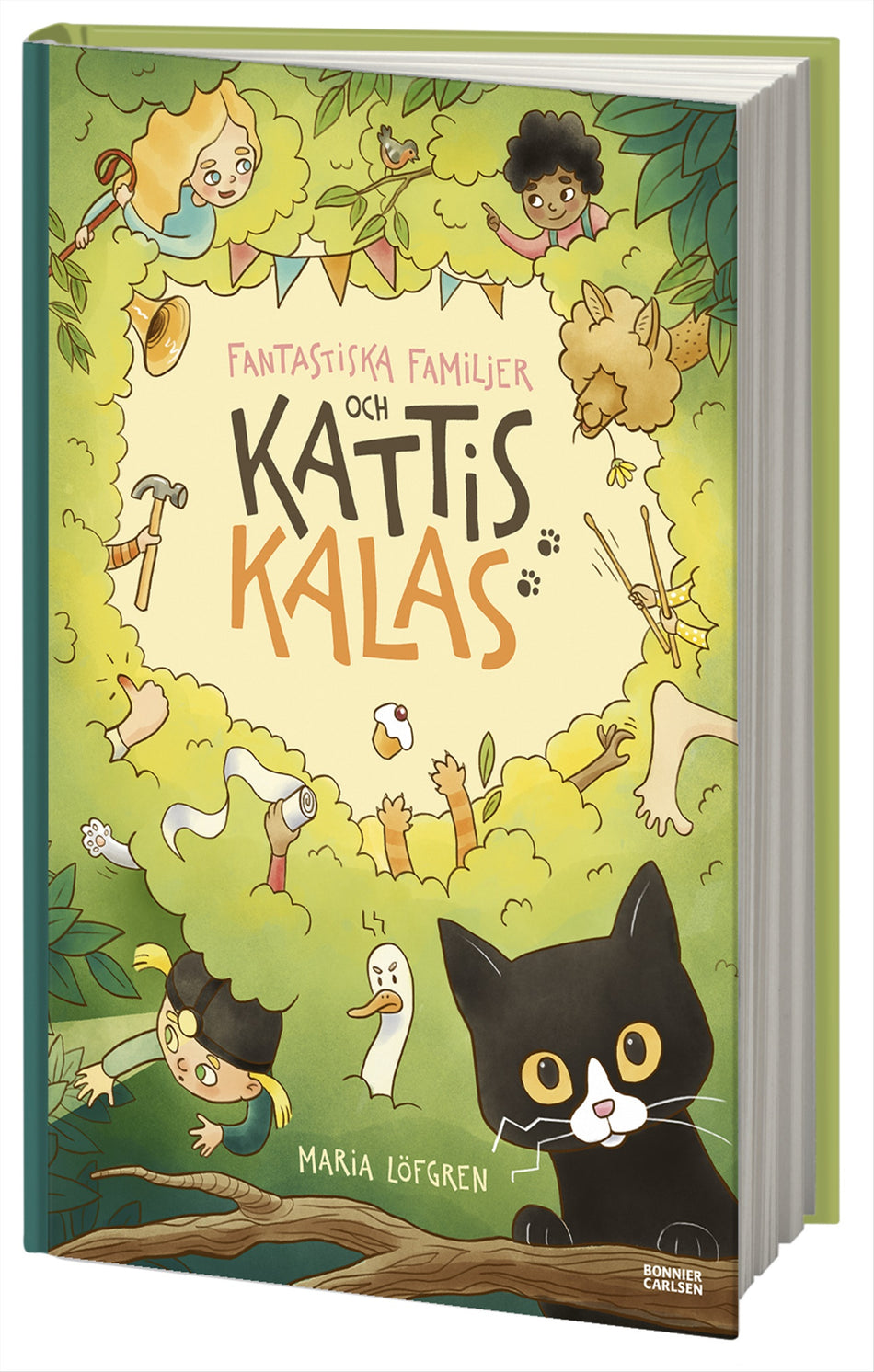 Valokuva kirjasta Maria Löfgren Fantastiska familjer och Kattis kalas, kuuluu tuoteryhmään Ruots lapset nuoret ja sarjakuvat.